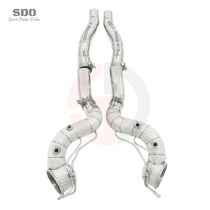 ท่อลงสแตนเลส SDO สำหรับ <span class=keywords><strong>Ferrari</strong></span> <span class=keywords><strong>812</strong></span> GTS 6.5L V12 ปี 2021+ ชุดท่อไอเสียตรงพร้อมแผ่นกันความร้อนประสิทธิภาพสูง OPF - Product Image 2