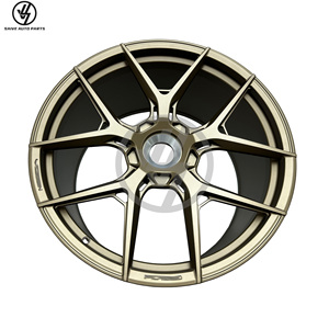 Nuevas Llantas de Aleación de Aluminio Forjado con Acabado Negro Multirradio y Bloqueo Central para 992 Turbo S 20-24 Pulgadas, Personalizables, 1 Año de Garantía - Product Image 1