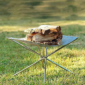 Barbecue Portable en bois, acier inoxydable, fosse à feu pliante, jardin, Camping - Product Image 6