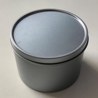 Vuoto 0.5KG 1KG 2KG barattoli di inchiostro di metallo Offset latta a forma di cilindro con coperchi in plastica e copri antiscivolo 2 pezzi