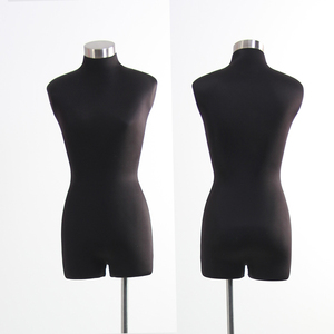 Cửa Sổ Hiển Thị Toàn Thân Đen <span class=keywords><strong>Torso</strong></span> Mannequin Nữ Với Vải Căng Màu Đen - Product Image 2