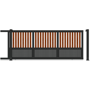 Puerta de Aluminio Ace, Vallas y Puertas de Jardín de Aluminio, Bisagras, Diseños para Entradas de Vehículos, <span class=keywords><strong>Precios</strong></span>, Motor Eléctrico para Puerta Corredera - Product Image 4