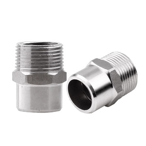 Raccord hexagonal en acier inoxydable 304 DN20, joint de soudure à filetage externe pour connexion de plomberie - Product Image 1