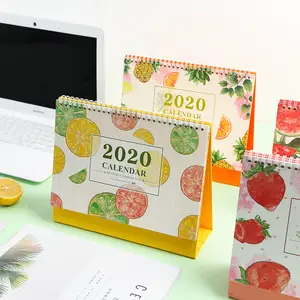2021 de papel personalizado diario 2020 Calendario de Mesa del organizador planificador