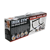 Barre de traction horizontale réglable en métal pour la musculation, montée sur porte