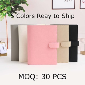 Lichi tahıl deri mat Finish 6 halka A5 bağlayıcı için yarım harf/genç/A5 notebooklar, İncil/planlamacılar olarak nakit zarf cüzdan - Product Image 2