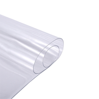 Nappe de table en PVC transparente épaisse multi-tailles personnalisée nappe en plastique de forme personnalisée rectangulaire tapis de table de bureau pour la décoration