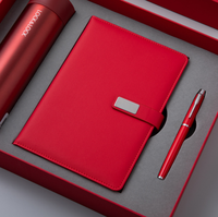 LT Promotion Vente en gros Coffret cadeau professionnel de luxe Coffret cadeau A5 en cuir PU avec stylo, tasse thermique