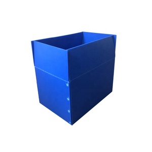 Factory customized light weight clear PP hollow fluted box/corrugated plastic box