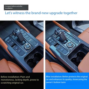 อุปกรณ์ตกแต่งภายในโครเมียม ABS คุณภาพสูง แผงคอนโซลกลาง แผงเปลี่ยนเกียร์ สติ๊กเกอร์ตกแต่งป้องกันรอยขีดข่วน ไมก้า สำหรับฮาวาล เอช9 - Product Image 2