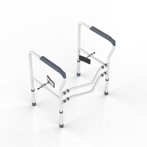 Accoudoir de toilettes pour personnes âgées, accoudoir de toilettes avec fixation, sans perçage, accoudoir de toilettes portable - Product Image 4