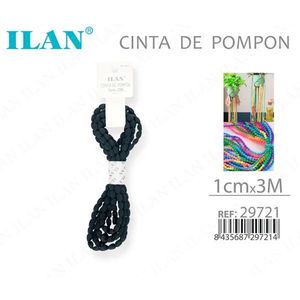 ริบบิ้นอิลน์ ปอมปอม 1 ซม.x3 ม. สำหรับงานประดิษฐ์ - Product Image 1