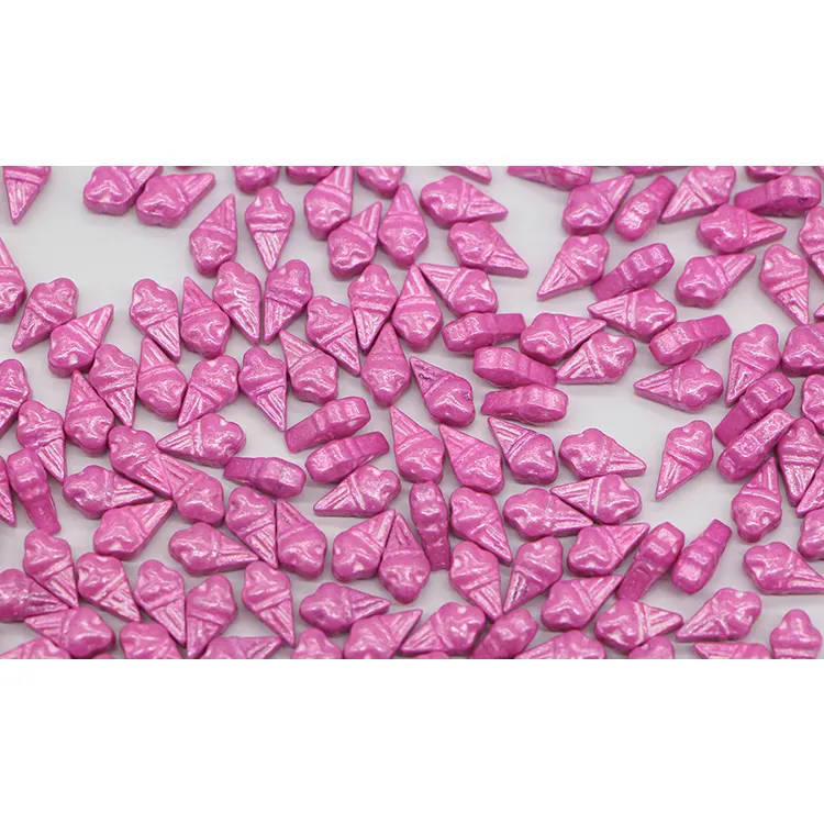 Pink Indah untuk Anak-anak Jumlah Besar Kue Bintang Penyiram Dapat Dimakan Permen Es Krim