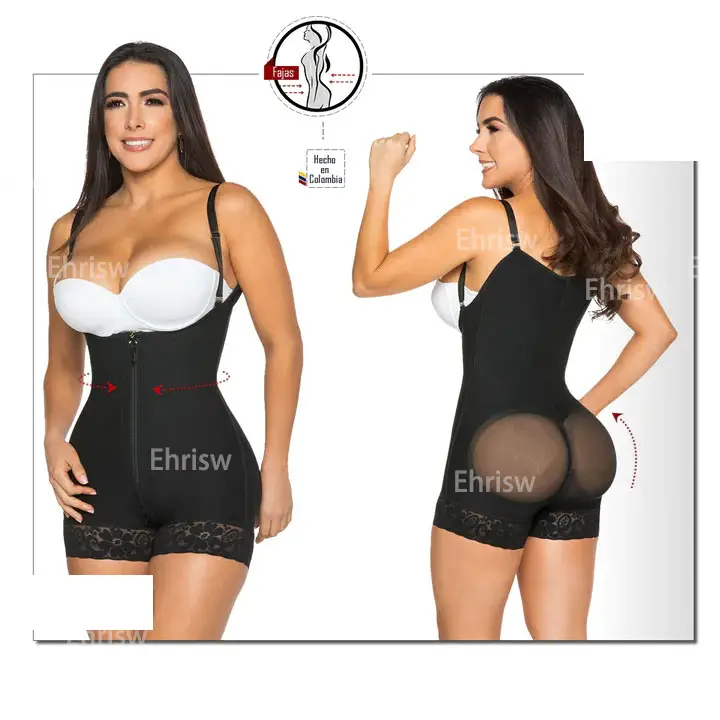 FAJAS 7086-invisibile con EXTRA LIFT - BOY SHORTS donna Full Bodyshaper Underbust Big Ass Lift Up Panty Fajas Colombianas Tummy