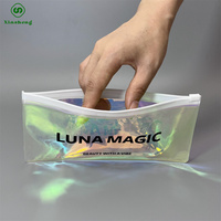 Logotipo impreso personalizado reutilizable pequeña joyería fundas de teléfono calcetines plástico esmerilado embalaje Pvc Zip Lock bolsa
