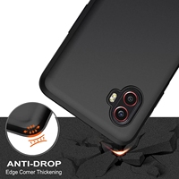 Coque pour Samsung Galaxy M21 noir souple TPU Matte housse antichoc pour Samsung S22 Plus A3 Core