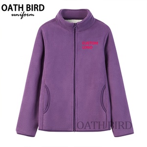 Haute qualité personnalisé extérieur fermeture éclair uniforme 100% Polyester Polaire à manches longues pleine fermeture éclair veste hommes doux polaire veste - Product Image 4
