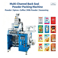Machine d'emballage verticale automatique multi-voies à grande vitesse pour le remplissage de sachets de granulés, de poudre, de liquides et de pâtes en petits emballages