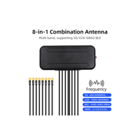 Antenne Combo Industrielle 8-en-1 5G 4G LTE GPS WiFi MIMO Verticale Extérieure IP67 Gain 12DBI Connecteur 50 Ohms Prise en Charge OEM ODM