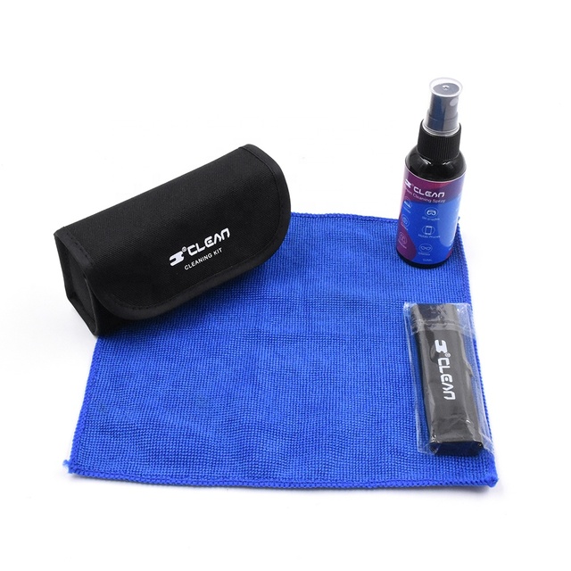 Bestpackaging Computer Desktop Display Screen Keyboard Clean Kit Set with Cleaner Spray Microfiber Cleaning Cloth Brush Bag
