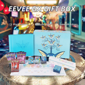 YY Original Vaporeon Jolteon Flareon Pokémon TCG Chinois Simplifié Eevee <span class=keywords><strong>GX</strong></span> Coffret Cadeau Cartes à Collectionner Exclusives Booster Papier - Product Image 2