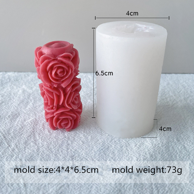 cilindro rosa bianco