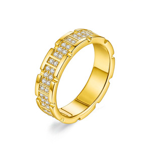 Geometric Full Paved 925 Sterling <b>Silver</b> Moissanite Eternity Band Luxury Stackable <b>Wedding</b> Engagement <b>Ring</b> For <b>Women</b> - Product Image 1