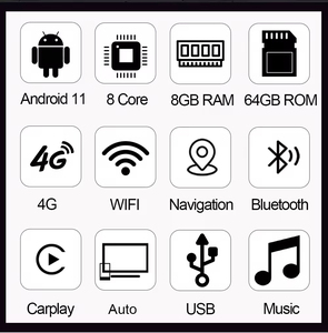 10.25 "<span class=keywords><strong>Android</strong></span> 14.0 Car DVD đài phát thanh đa phương tiện Máy nghe nhạc cho MERCEDES BENZ GLK x204 2008-2015 ntg <span class=keywords><strong>4.0</strong></span>/4.5 8 core Carplay tự động - Product Image 6