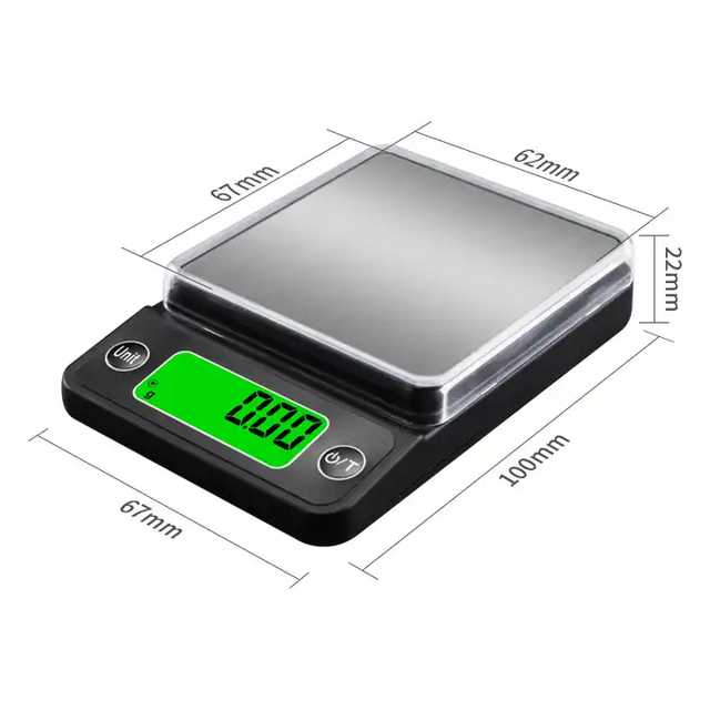 Factory Hot Selling New Scale 100g/0.001g High Precision Electronic Carat Scale with Windshield Gold Jewelry Scale