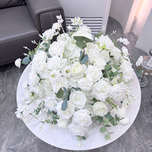LANJO 50Cm Large Artificial Rose Flower Ball Wedding <b>Table</b> Centerpiece For <b>Party</b> And Event <b>Decoration</b> - Product Image 1