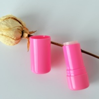Tubos de Plástico Personalizados para Bálsamo Labial, Tubos Vacíos de Plástico para Lápiz Labial para Envasado de Muestras, Bálsamo Labial Rosa Flash con Aberturas de Llenado Directo