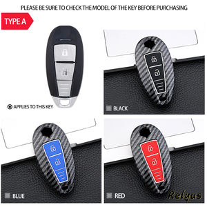 Porte-clés de voiture en fibre de carbone pour <span class=keywords><strong>Suzuki</strong></span> <span class=keywords><strong>Ignis</strong></span> S cross Grand Vitara Swift Kizashi SX4 Baleno Ertiga Accessoires - Product Image 5