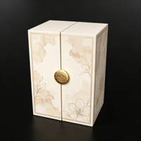 Élégante Boîte Cadeau Rigide à Double Porte : Matériaux Recyclés Personnalisés, Finition Mat, Fermeture Magnétique – Emballage H