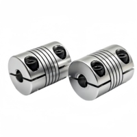 Accouplement à mâchoires à double diaphragme personnalisable OEM, nouvelle conception, en acier, avec disque en aluminium rigide, 100 Nm, 10 mm – Vente chaude
