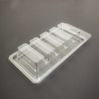 5-Fach Rechteckige Transparente PET-Kunststoff Einweg-Aromatherapie-Kerzen-Blisterbox Ätherisches Öl Quadratische Gel-Pack-Blisterverpackung