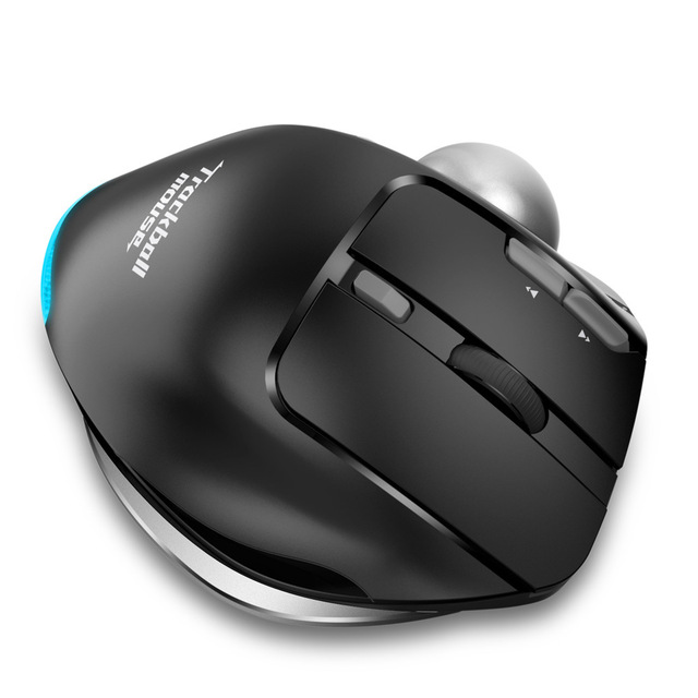 F33 2.4G Wireless RGB Trackball Mouse Ergonomic Dual Mode USB Interface Optical Tracking Right Hand Gaming Rechargeable