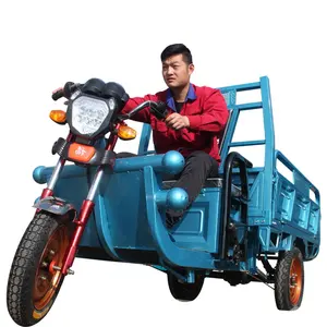 2023 tiga roda tertutup listrik kargo kotak sepeda roda tiga produsen sepeda motor 1000w 1000kg