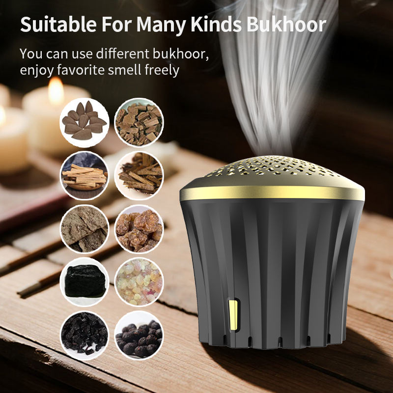 ORANGLES Portable Rechargeable Electronic Bakhoor Burner | Unique Oud Incense Holder for Spring – orangles Qatar - detailed closeup view - illustrating benefits - Image 3 of 6 | created for all | Shop Portable Rechargeable Electronic Bakhoor Burner | Unique Oud Incense Holder for Spring – orangles Qatar North Carolina | Free Shipping ORANGLES