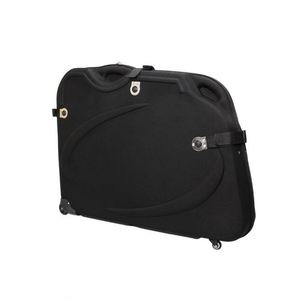 Sac de cadre de vélo de voyage personnalisé avec roulettes, boîte noire en EVA rigide pour vélo de route - Product Image 3