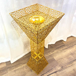 Quemador de incienso de carbono de Metal árabe de gran tamaño de lujo ligero Vestíbulo del hotel Sala de estar Quemador de incienso aromático Bakhoor - Product Image 3