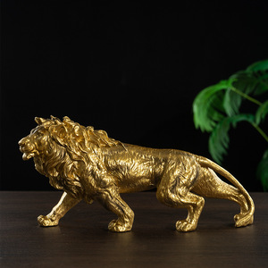 Adornos <span class=keywords><strong>de</strong></span> Animales <span class=keywords><strong>de</strong></span> León <span class=keywords><strong>de</strong></span> Estilo Europeo Transfronterizo, Decoración para el Hogar, Sala <span class=keywords><strong>de</strong></span> Estar, Escritorio, Oficina, Mueble <span class=keywords><strong>de</strong></span> TV, Artesanía <span class=keywords><strong>de</strong></span> Resina Sintética - Product Image 3