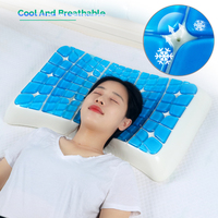 Großhandel individuelles kühles und bequemes ergonomisches Schlafkissen Gel-Infusions-Speicher-Schaum kühlgel-Kissen