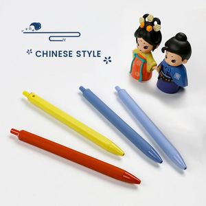 Stylo à encre gel en plastique coloré de haute qualité, faible MOQ avec logo personnalisé - Product Image 3