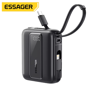 <span class=keywords><strong>Essager</strong></span> Câble de charge rapide 20000mAh Type-C PD 22.5W Chargeur portable Batterie externe pour téléphone portable et tablette - Product Image 1