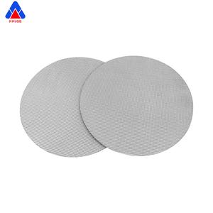 Disque filtrant en feutre de fibres multicouche en acier inoxydable 304/316 fritté personnalisé Huahang, filtre à air haute performance en métal fritté poreux - Product Image 3