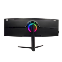 Moniteur de jeu incurvé 5K de 49 pouces Moniteur d'ordinateur 165Hz économique avec taux de rafraîchissement élevé pour les moniteurs de jeu Gamers