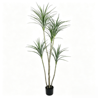 Arbre artificiel de Dracaena en gros pour usine, grand modèle réaliste, idéal pour la décoration de hall de villa, taille personnalisable disponible