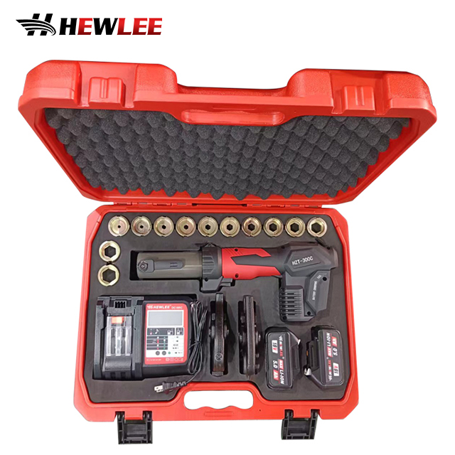 HEWLEE HZT-300C Autres outils hydrauliques multifonctionnels pour le sertissage et la coupe de câbles Outil de coupe de sertissage de tuyaux alimenté par batterie