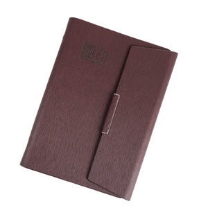 Cuaderno con logotipo impreso personalizado, cubierta dura de Pu, cuero reciclado, planificador con forro de rejilla, Agenda - Product Image 1