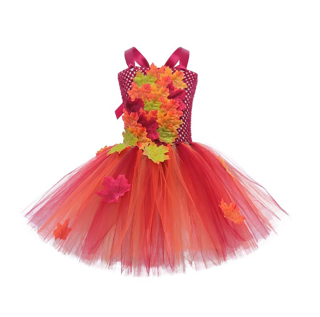 Fall Autumn Girls Tutu Dress Kids Maple Leaves Dress Up Halloween Costume  Fancy Birthday Party Carnival Thanksgiving Clothes| Alibaba.com